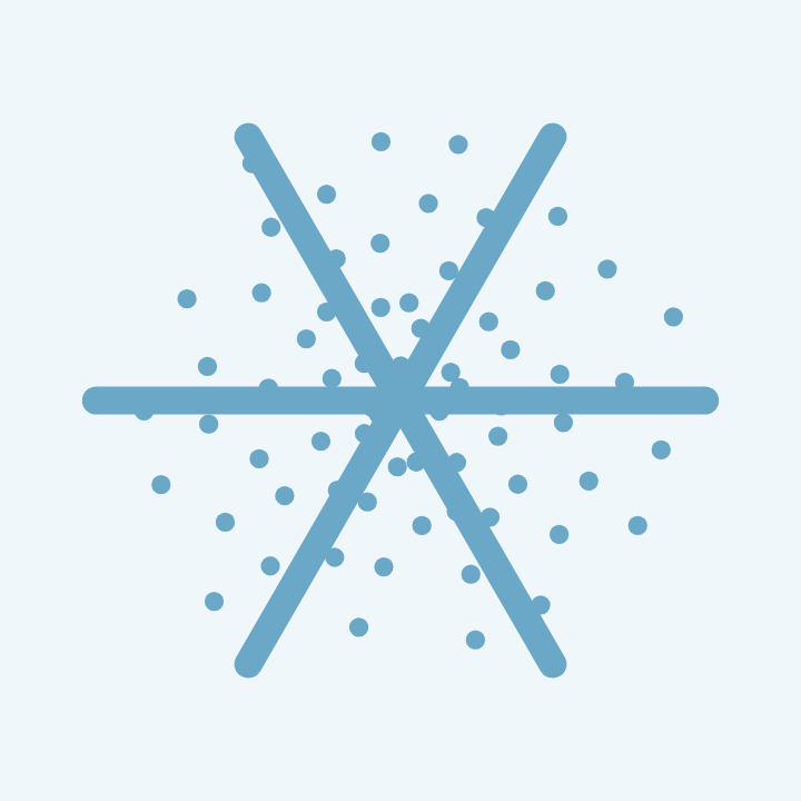 Snowflake-inspired artistic QR design preview